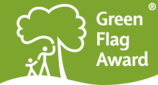 Green Flag Award Logo for Castle Park, Bishops Storford Hertfordshire