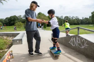 A photo of Skate Jam - The official launch of Castle Park Skate Park in August.