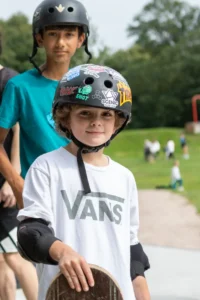 A photo of Skate Jam - The official launch of Castle Park Skate Park in August.