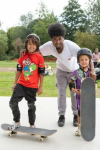 A photo of Skate Jam - The official launch of Castle Park Skate Park in August.
