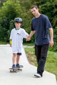 A photo of Skate Jam - The official launch of Castle Park Skate Park in August.