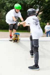 A photo of Skate Jam - The official launch of Castle Park Skate Park in August.