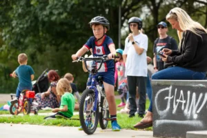 A photo of Skate Jam - The official launch of Castle Park Skate Park in August.