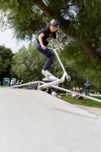 A photo of Skate Jam - The official launch of Castle Park Skate Park in August.