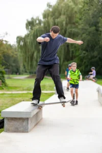 A photo of Skate Jam - The official launch of Castle Park Skate Park in August.