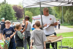 A photo of Skate Jam - The official launch of Castle Park Skate Park in August.